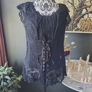 TRIPP NYC Corset Top Y2K Goth Punk Vampire
